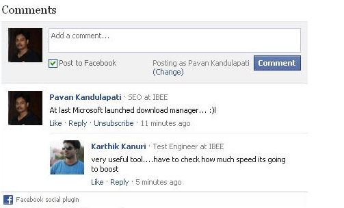 Redirecting comments
